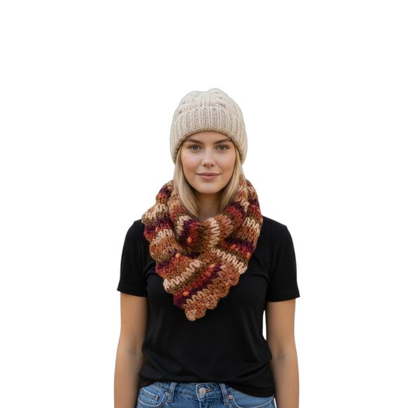 Betsey Johnson Crochet Ribbon Scarf Multi OS - Picture 1 of 4